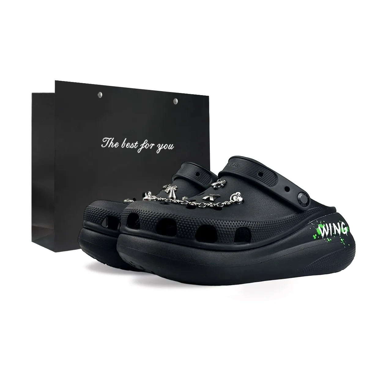 Crocs Classic Crush Clogs Unisex Black