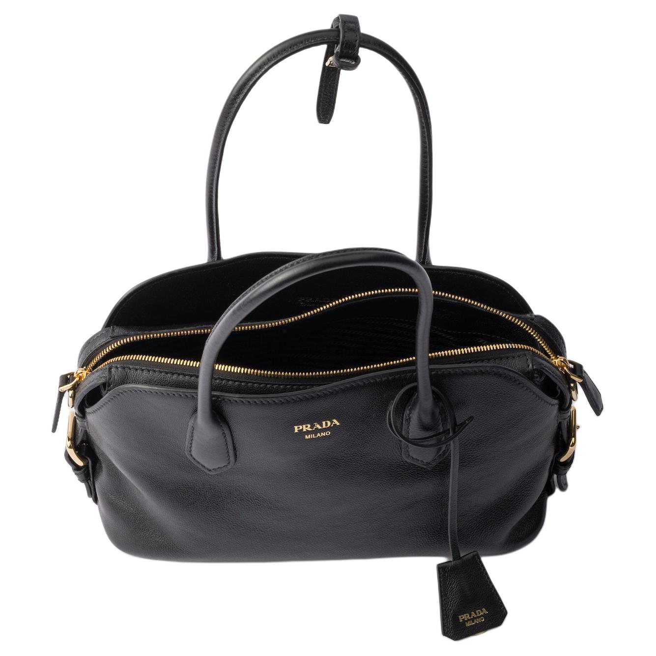 Женская сумка Prada Signet (черная) — фото 4