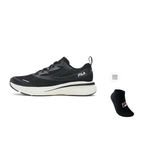 FILA NUVOLE Soft Cloud Low top Casual Trail Running Long Distance Running City Commuting Running Shoes Men's Black