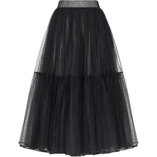 DIOR FW22 Casual Long Skirt Women's Black