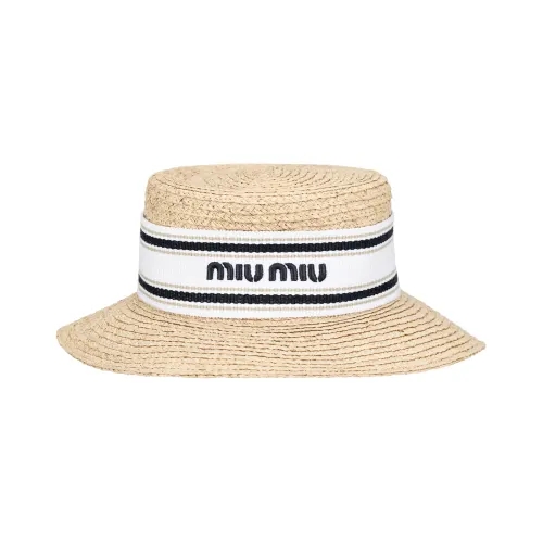 MIU MIU Straw Hat Women's Yellow