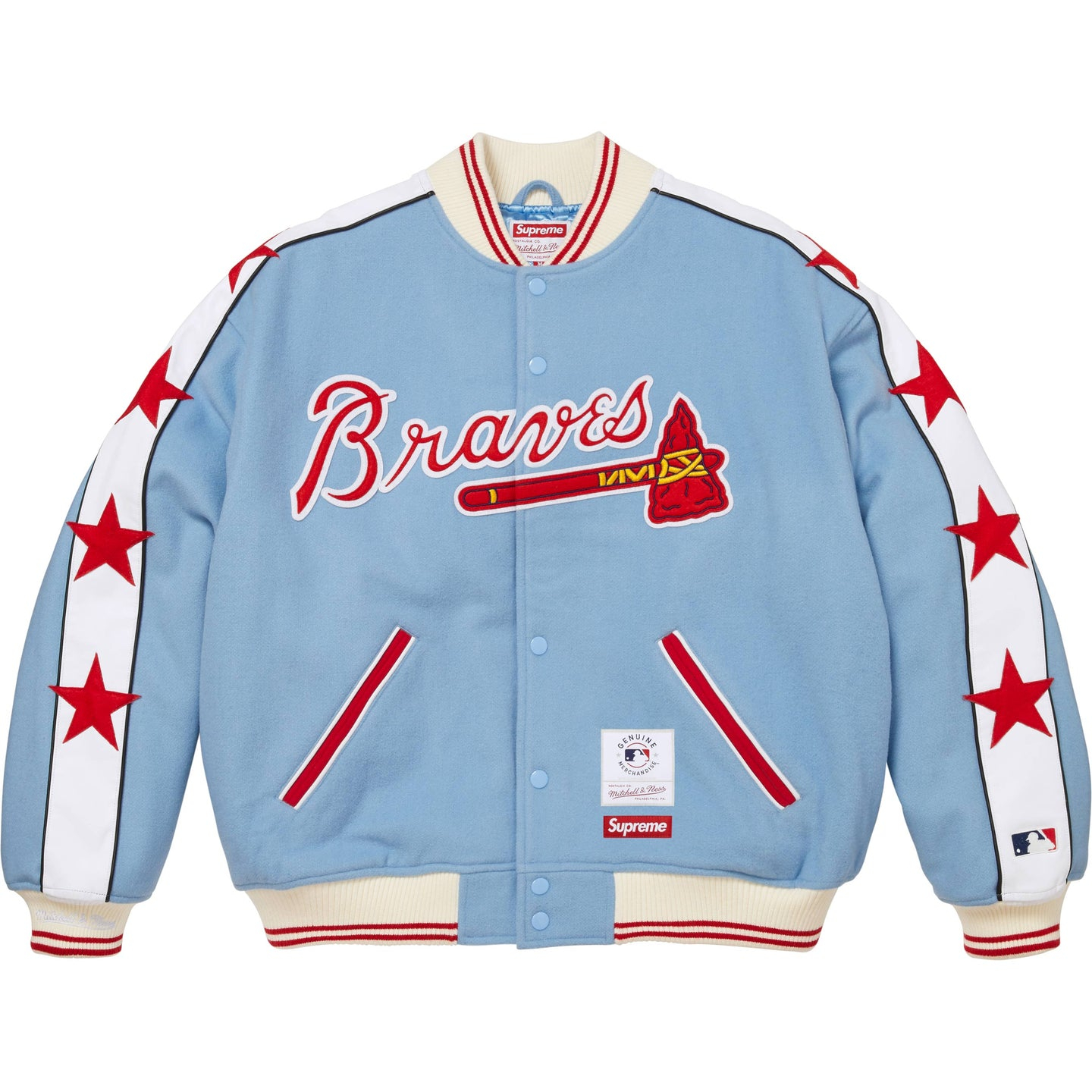 Куртка Supreme × Mitchell & Ness Teams Varsity (цвет как на фото) — фото 10