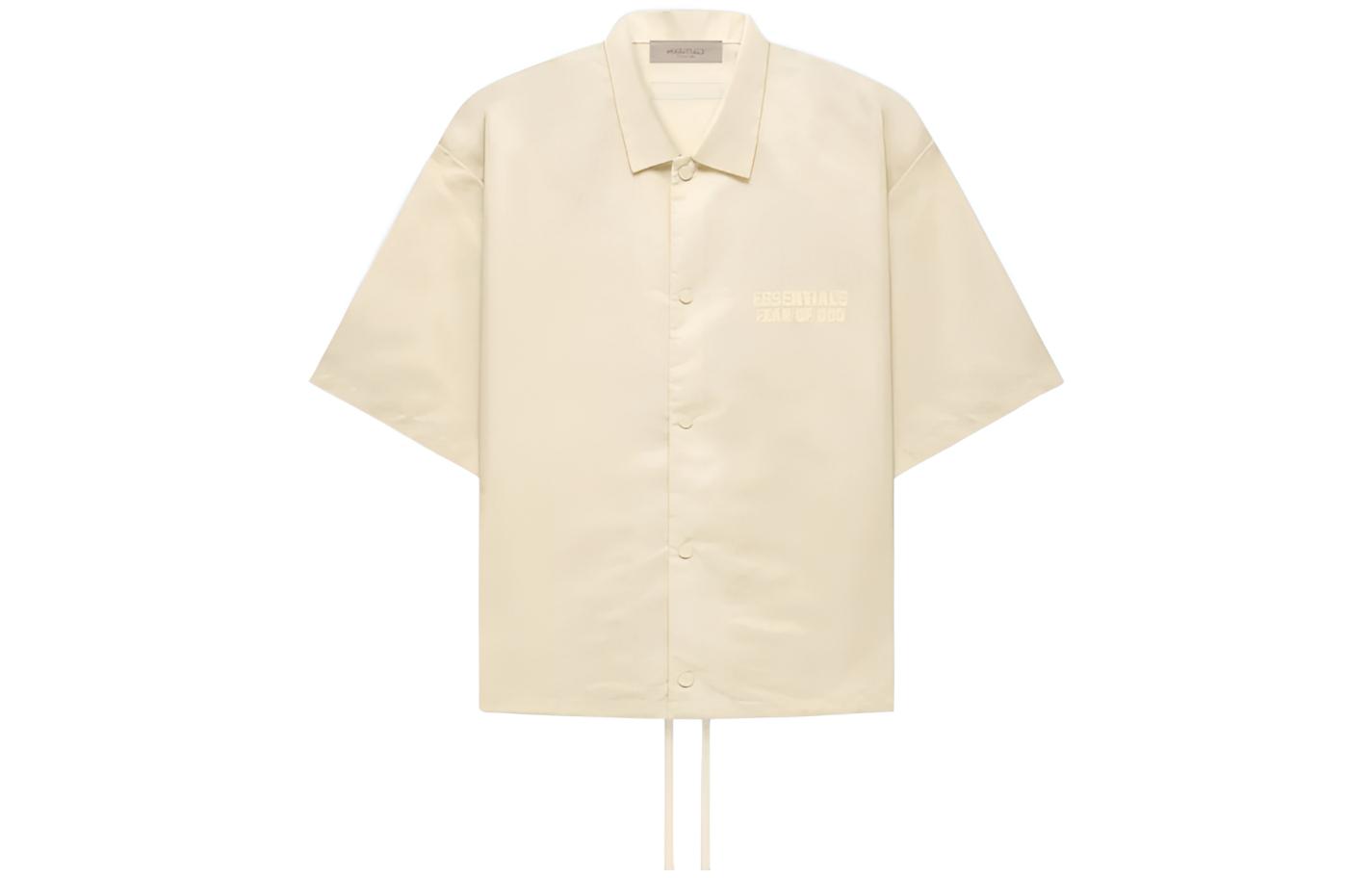Рубашка универсальная Fear Fear of God Essentials FW22 Ss Nylon Shirt (яичная скорлупа)