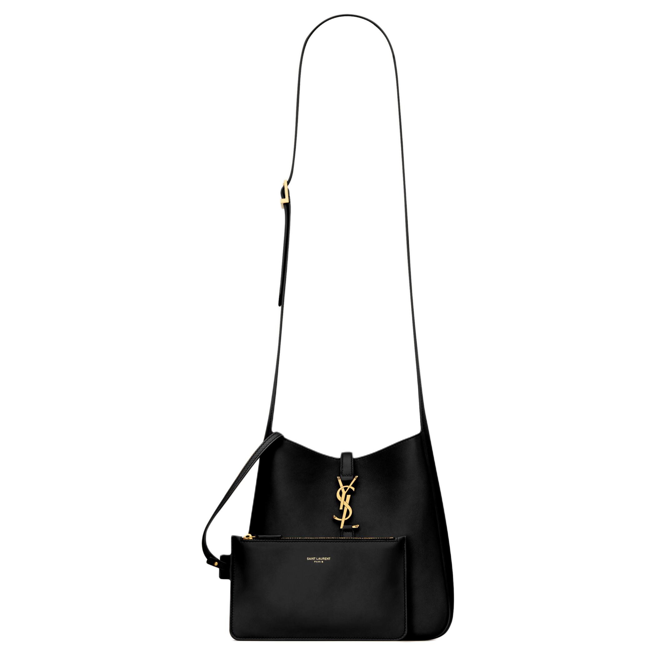 Женские сумка SAINT LAURENT LE 5 À 7 Logo (черная) — фото 2