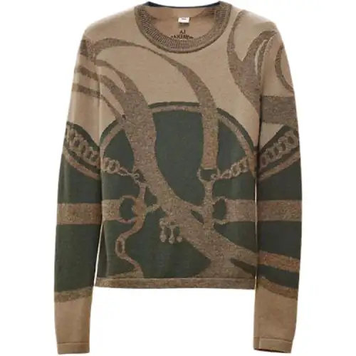 HERMES FW22 Sweater Women's Gobi Green