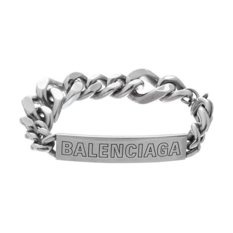 Balenciaga Brass Bracelets Women's Silver