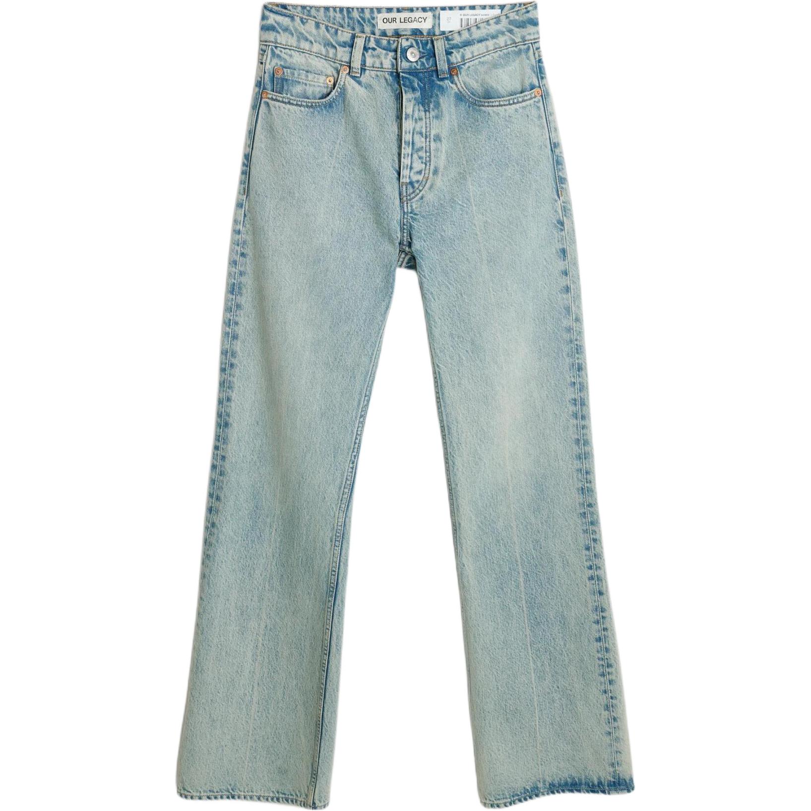 Женские джинсы OUR LEGACY Straight Denim (синие)