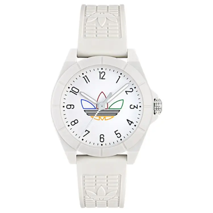 Adidas Originals PROJECT FOUR Wrist Watches Quartz Movement Resin Strap 41mm White Dial Unisex