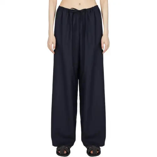 THE ROW Casual Pants Women's Marine Blue Moderate Wide Leg Pants