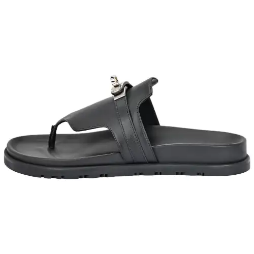 HERMES Empire Flip Flops Women's Black