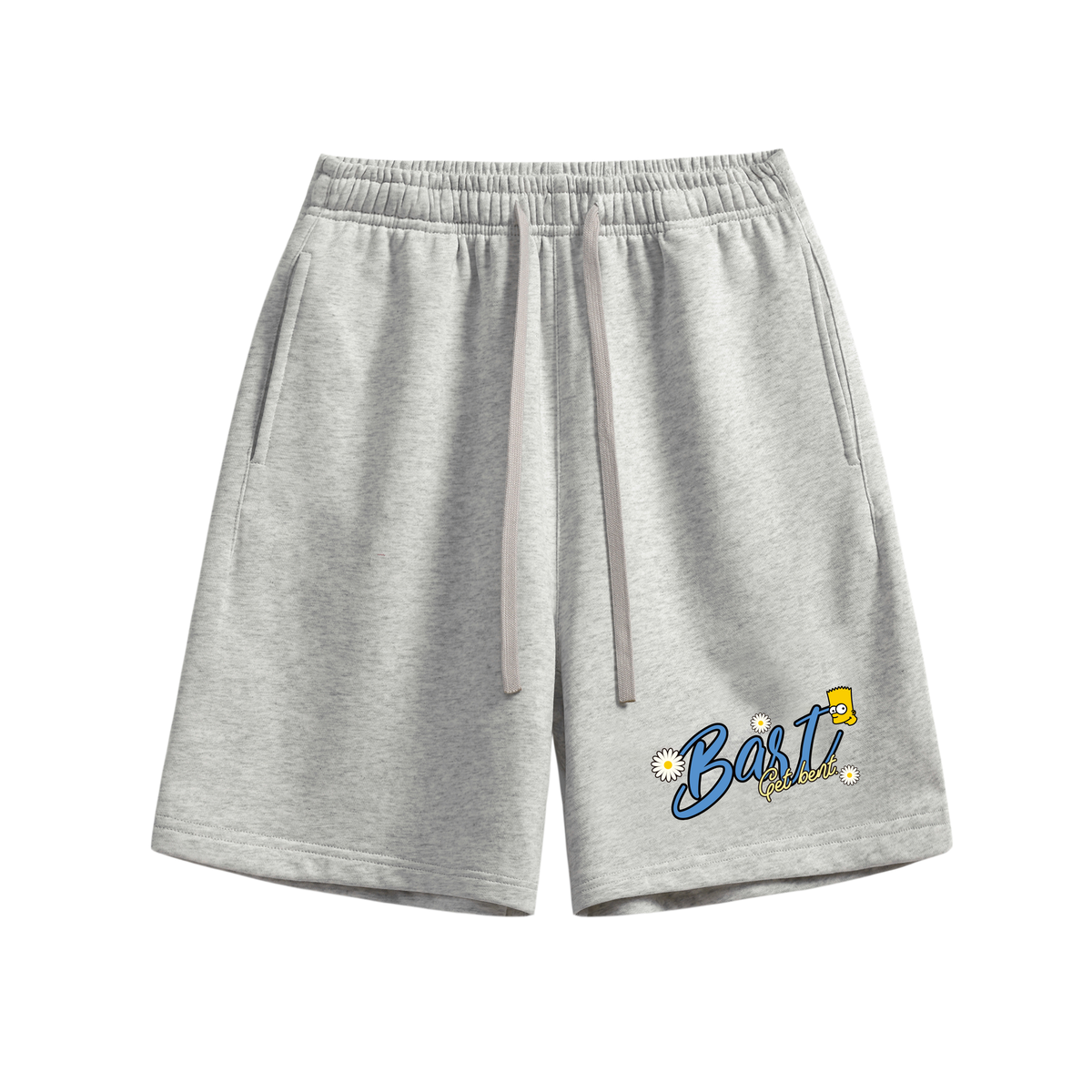 Подростковые шорты The Simpsons Floral Logo Shorts (белые)