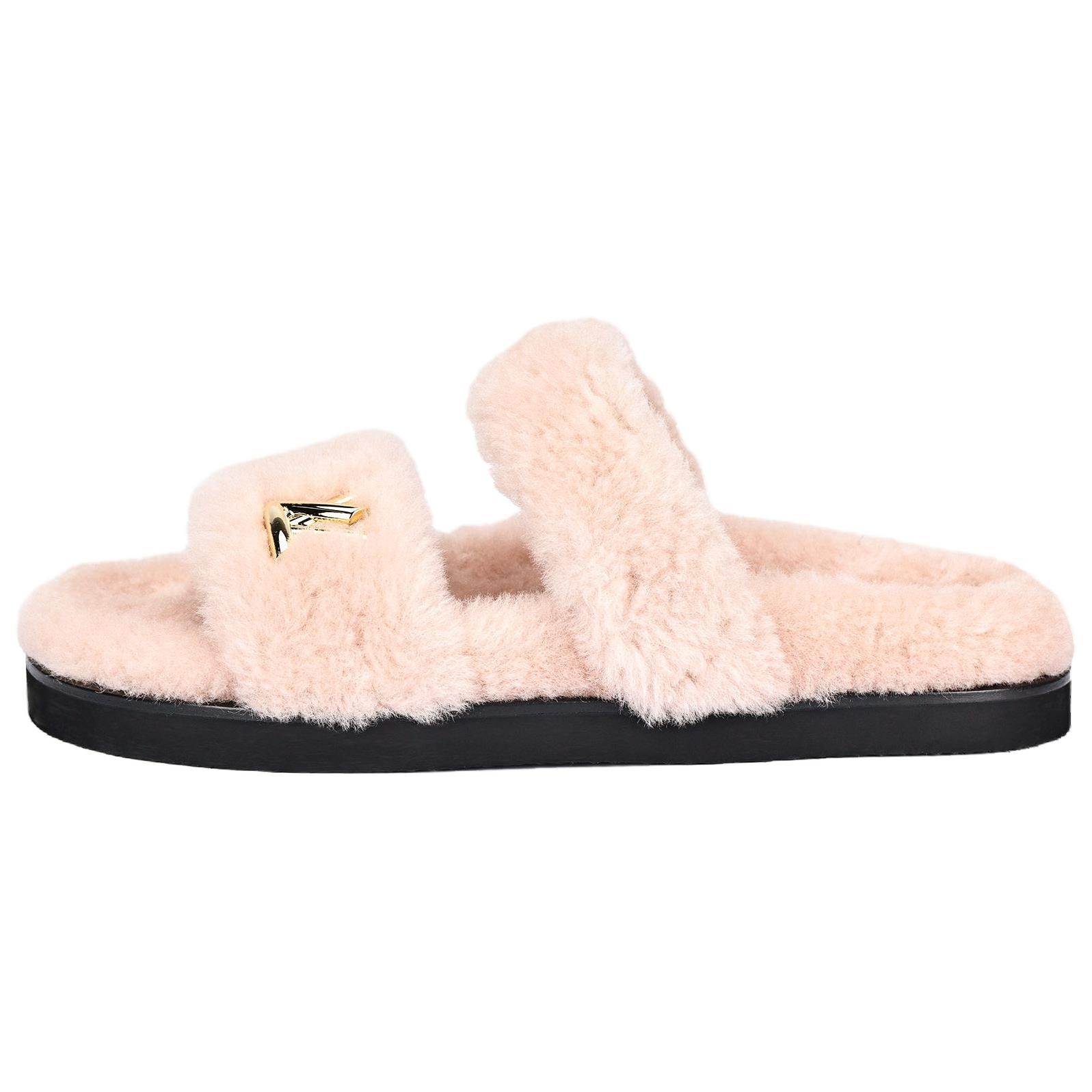 LOUIS VUITTON Sunset Slide Slippers Women's Pink