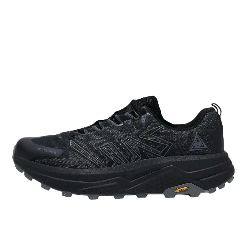 KOLON SPORT Slip Resistant Abrasion Resistant Low top Running Shoes Unisex Black Gray