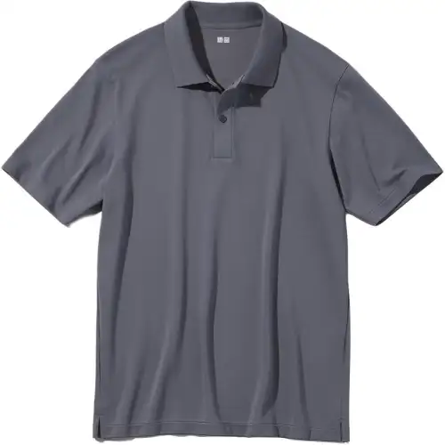 UNIQLO AIRism Polo Shirt Unisex Dark Gray