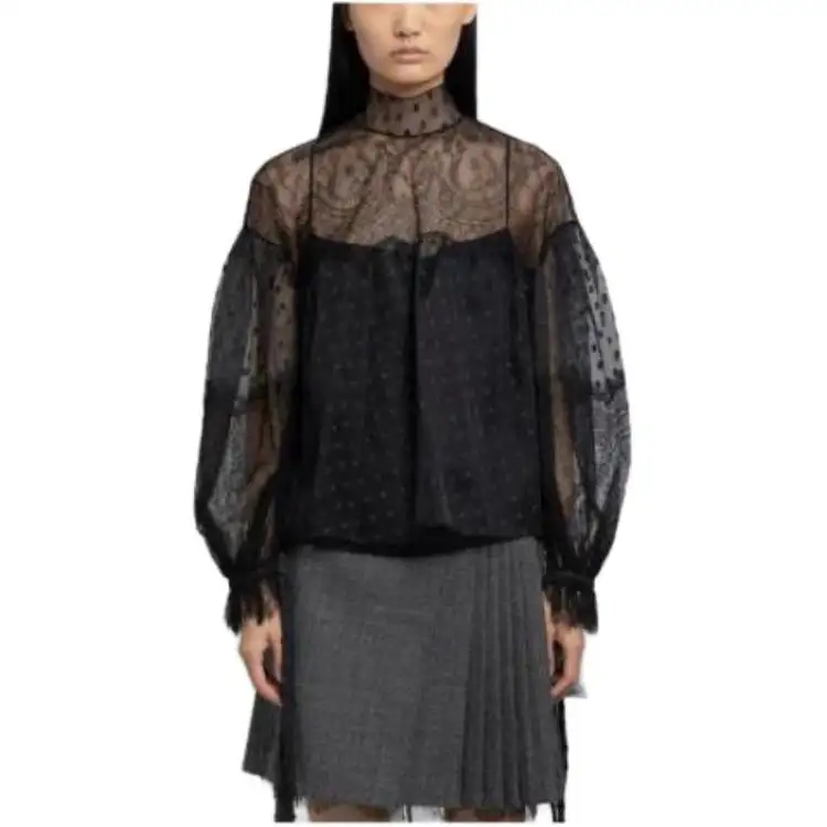 DIOR Shirts Women's Black Turtleneck Moderate Other