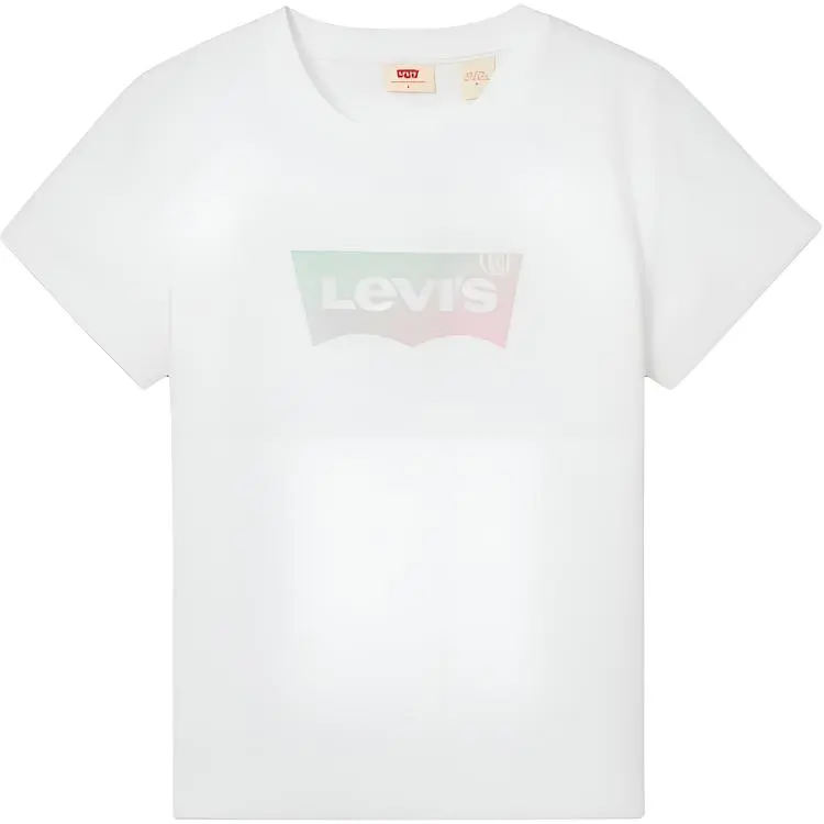 Levi's T-Shirts Women's White Crew Neck Moderate