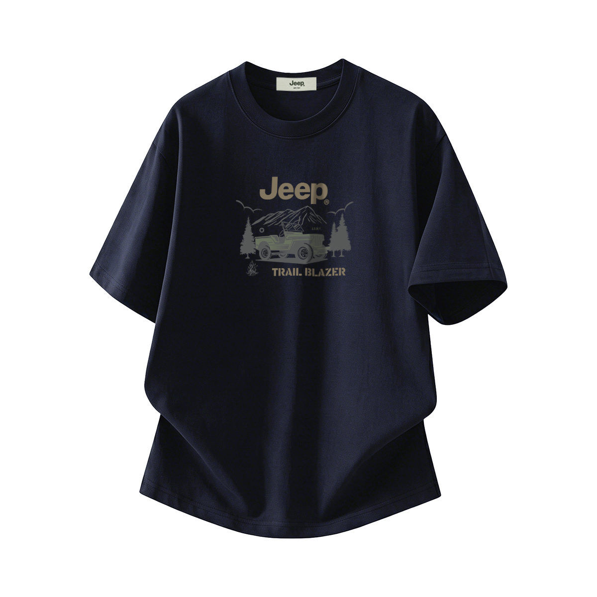 Футболка Jeep С принтом (разноцветная)