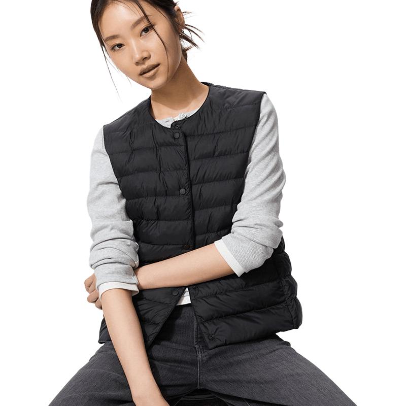 Женский жилет UNIQLO UNIQLO FW26 PUFFTECH (черный)