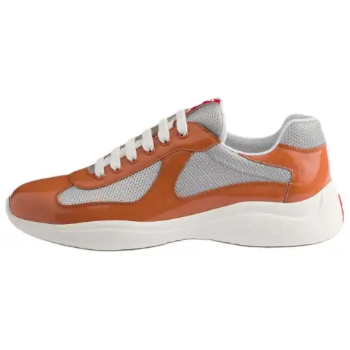 PRADA America's Cup Low top Casual Shoes Men's Orange