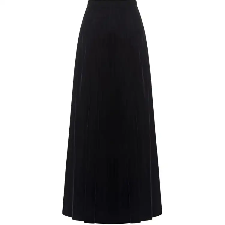 Christian DIOR Pleated Long Flared Skirt