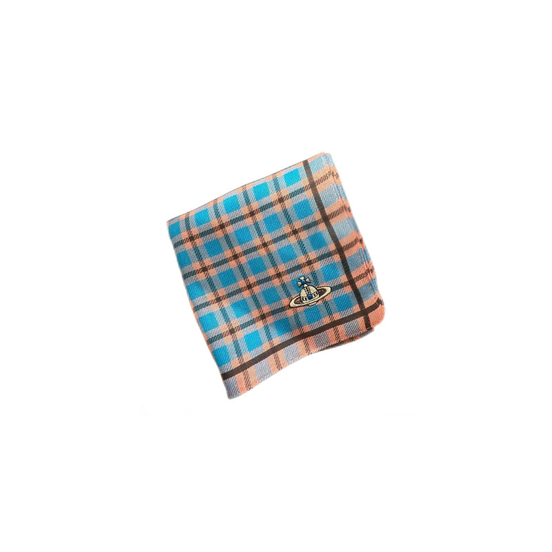 Шелковый платок Vivienne Westwood VVE-25-003 (голубо-розовый)