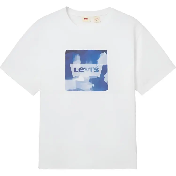 Levi's T-Shirts Men's White Crew Neck Moderate