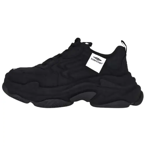 Balenciaga Triple S Low top Chunky Sneakers Men's Black