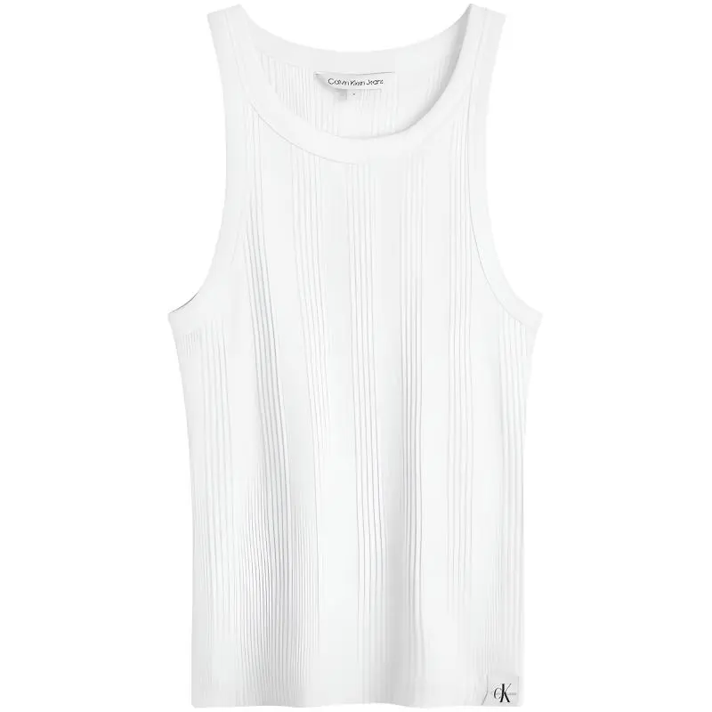CALVIN KLEIN SS24 T Shirt Women's Moon White