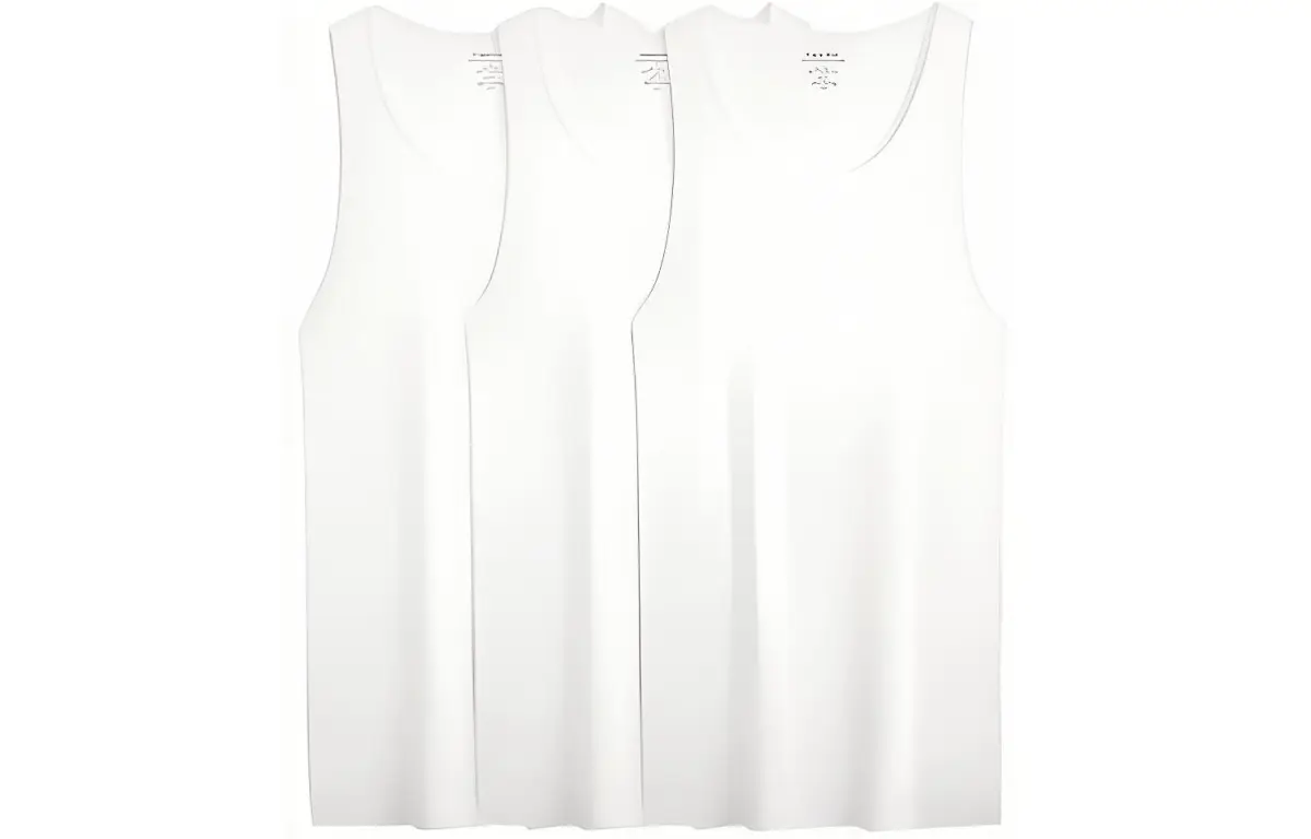 CALVIN KLEIN Tank Top Men's 3 Pack Moon White