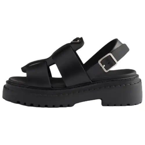PRADA One Strap Sandals 5.5cm Women's Black