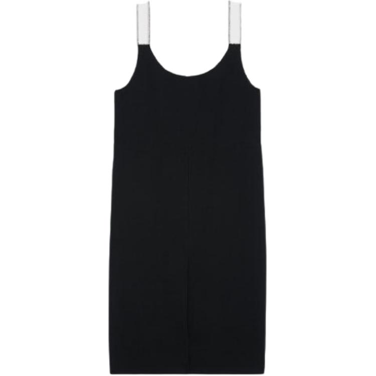 CELINE Sleeveless Dresses Women's Black Crew Neck Moderate