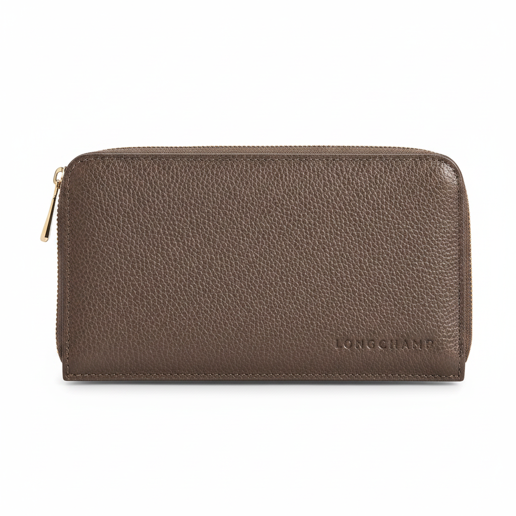 Женский кошелек LONGCHAMP Le Foulonné (серый)