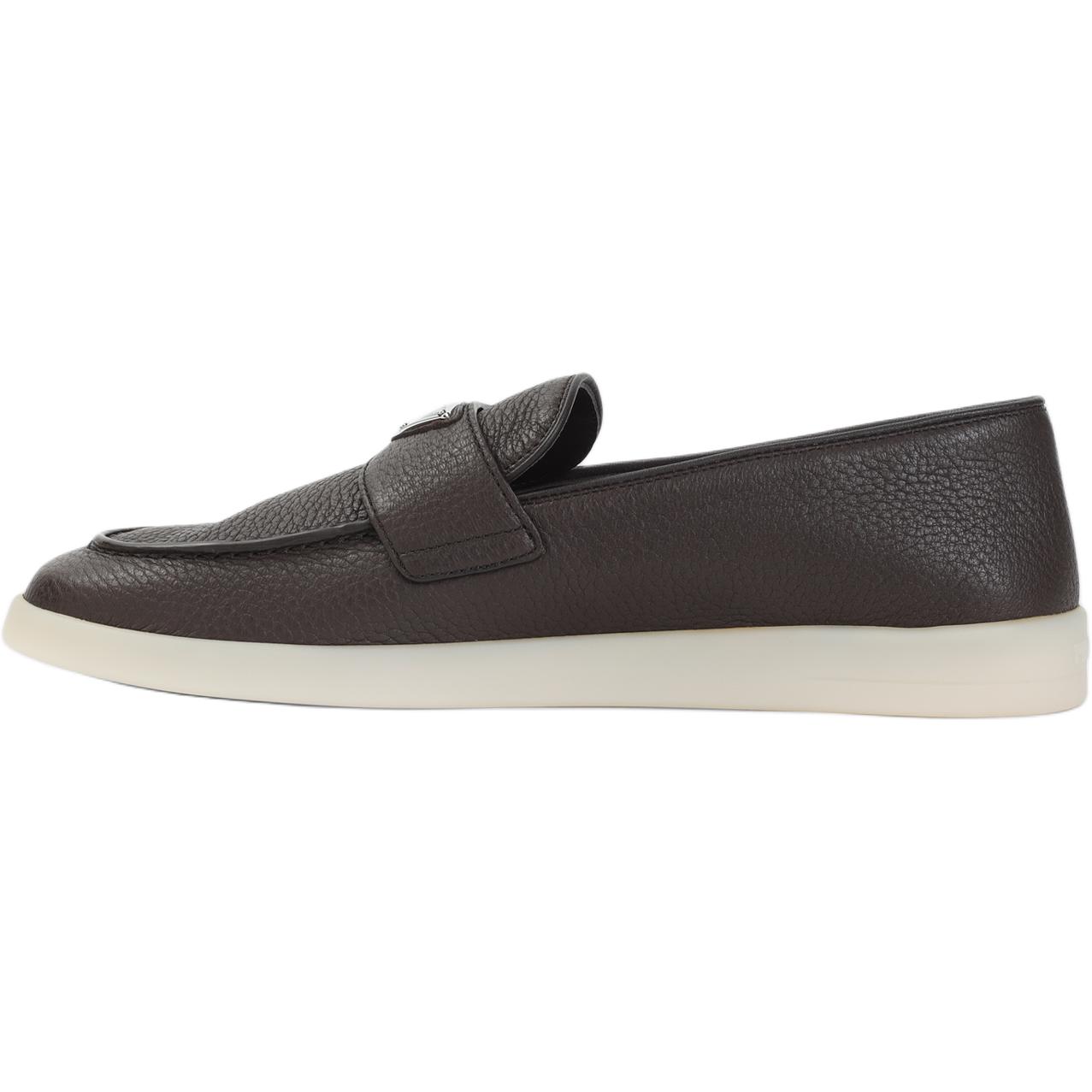 Мужские лоферы Prada 2DG124 (коричневые)