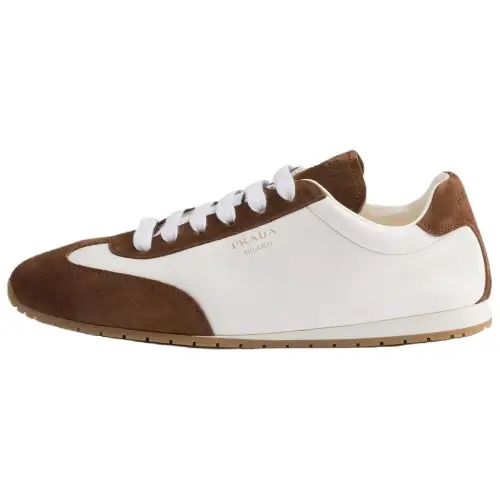 PRADA Low top Casual Shoes Women's Ecru & Float Lime