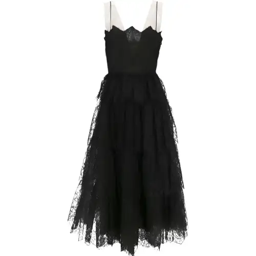 DIOR Sleeveless Dress Women's Black