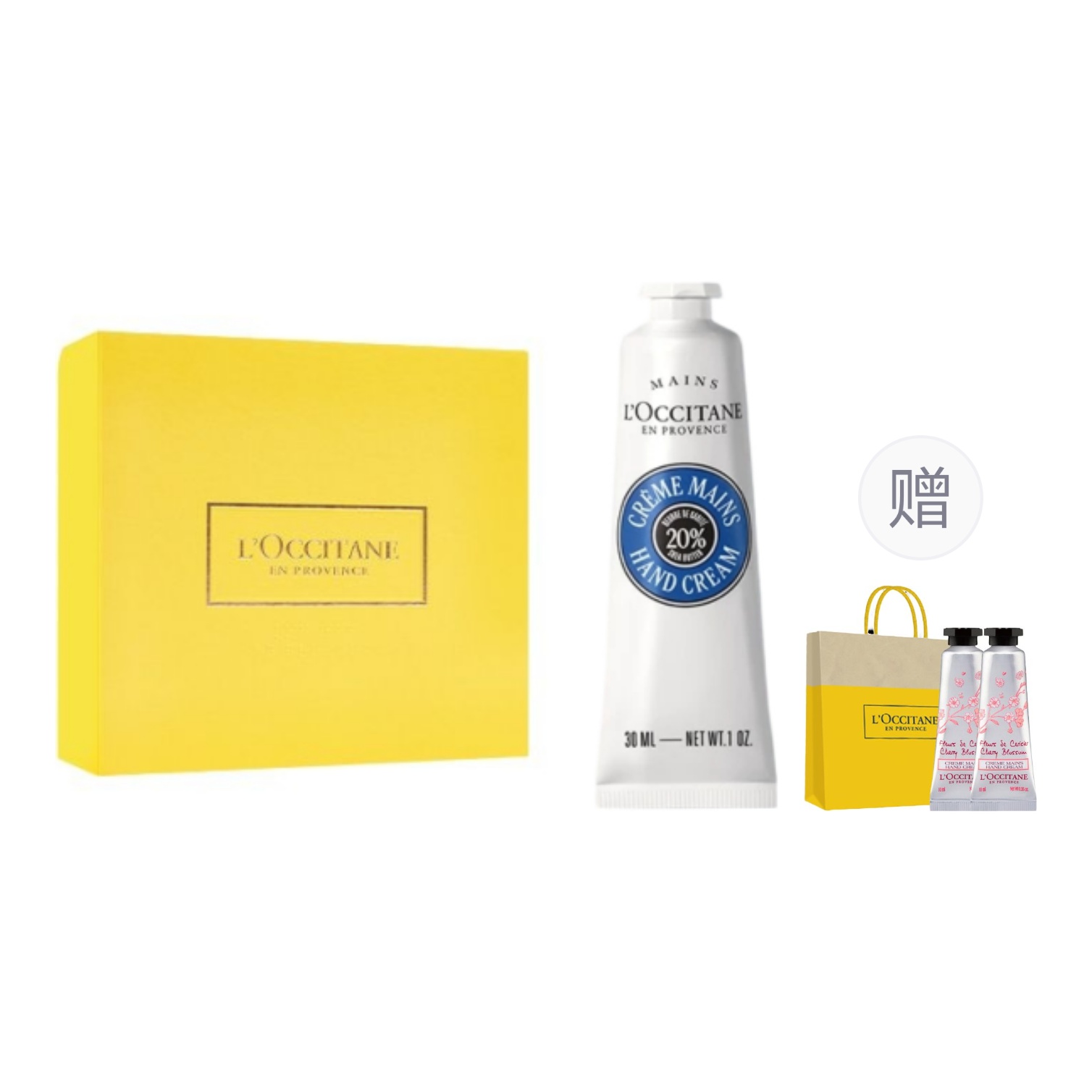LOCCITANE Classic floral fragrant nutritious revitalizing moisturizing soothing hand cream, 30 ml, 75 ml, 150 ml