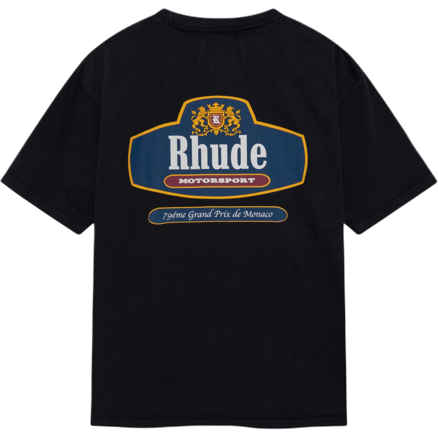 Мужская футболка RHUDE (черная) — фото 2