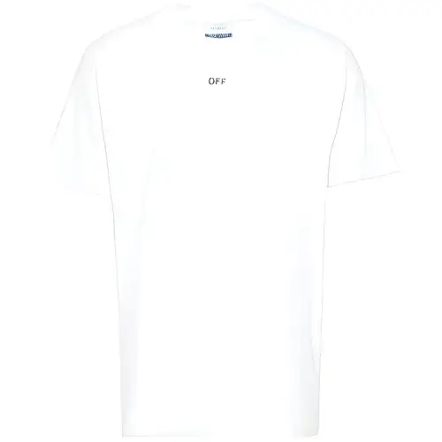 Off- logo-print cotton T-shirt