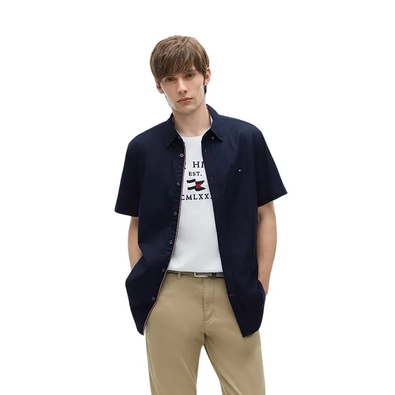 Tommy Hilfiger Shirt Men's Navy Blue