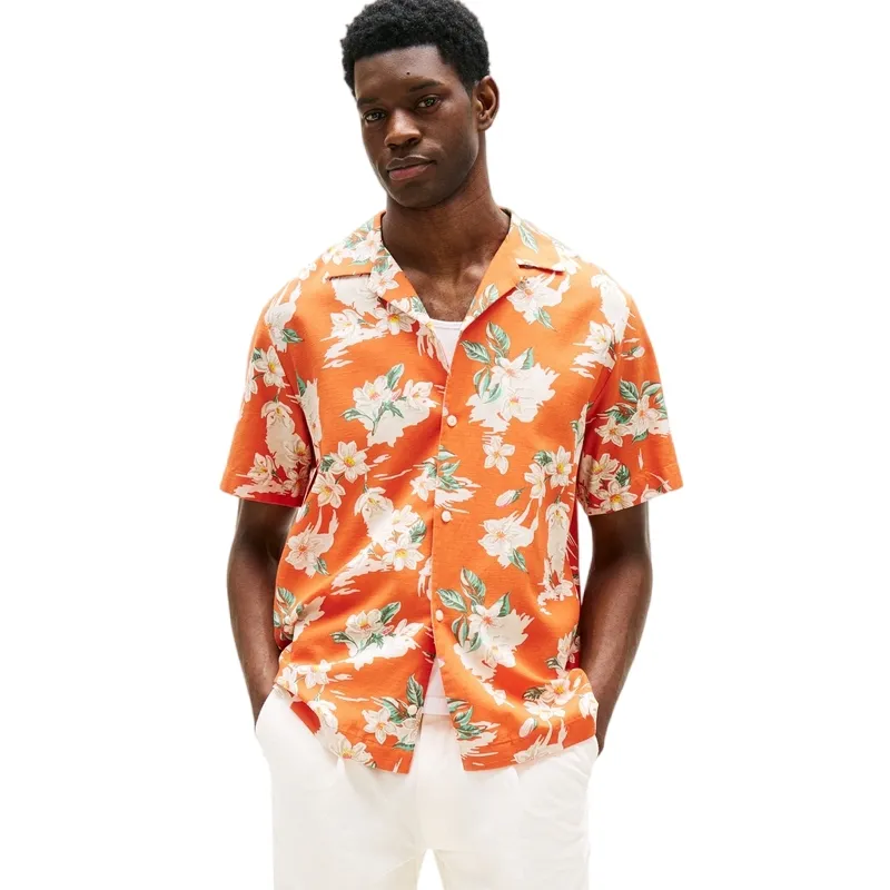 Tommy Hilfiger floral-print polo shirt