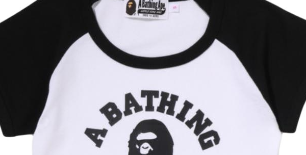 Женская футболка A BATHING APE Head (разноцветная) — фото 9