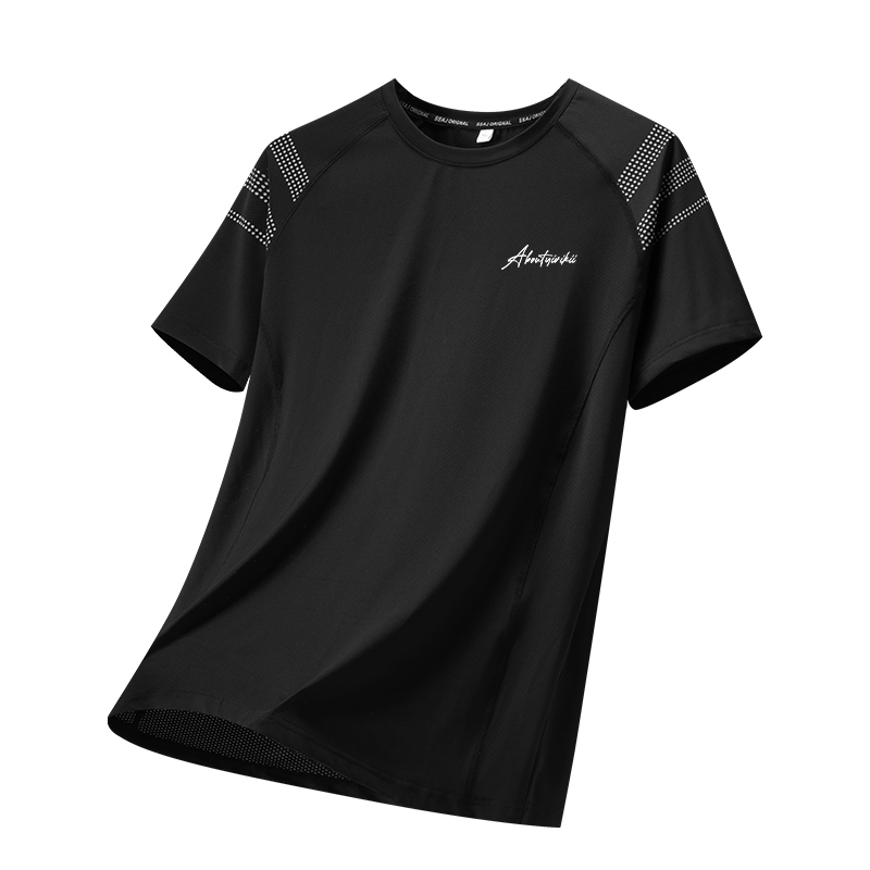 YIVIKII Quick Dry T Shirts Unisex Crew Neck Thin Straight Fit