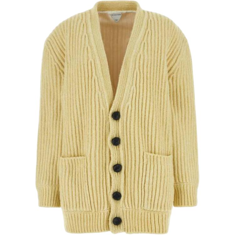 Bottega Veneta Sweaters Women's Yellow V Neck Other