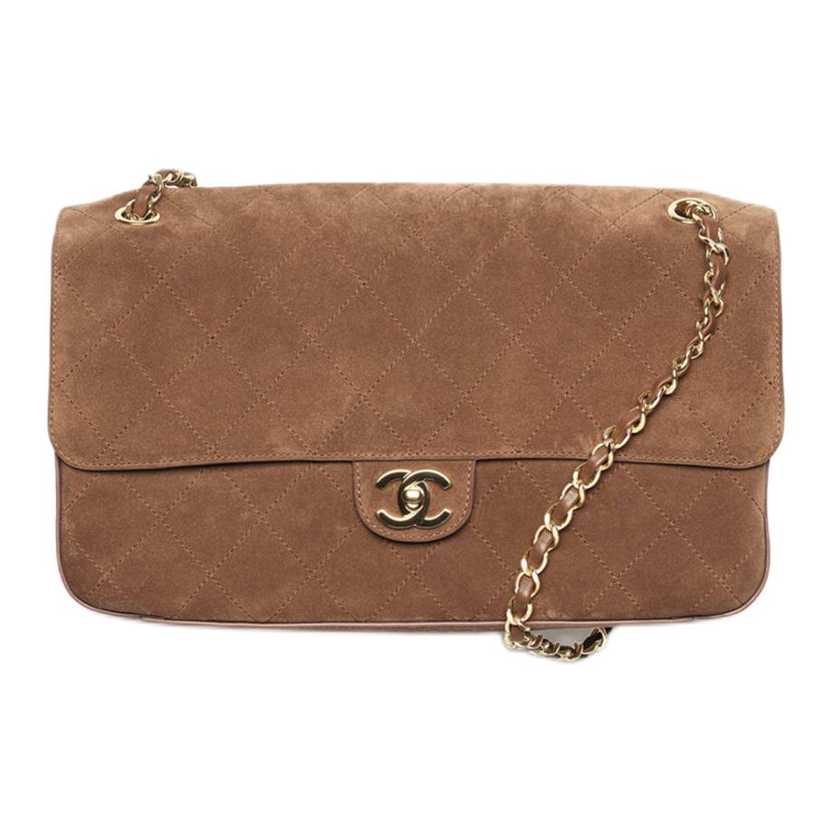 Женская сумка Chanel CHANEL 26A C Logo (бежевая)