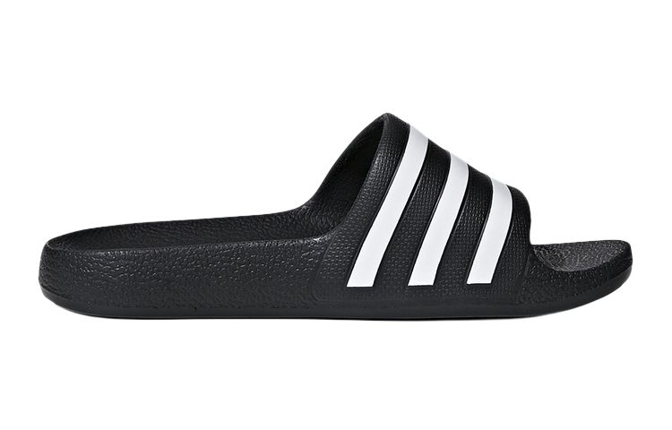 Детские шлепанцы adidas Adilette Aqua Slides K (черно-белые) — фото 2