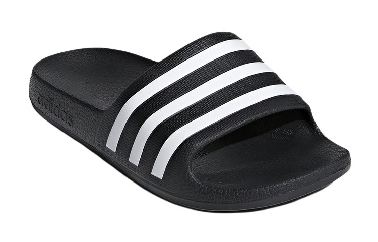 Детские шлепанцы adidas Adilette Aqua Slides K (черно-белые) — фото 3
