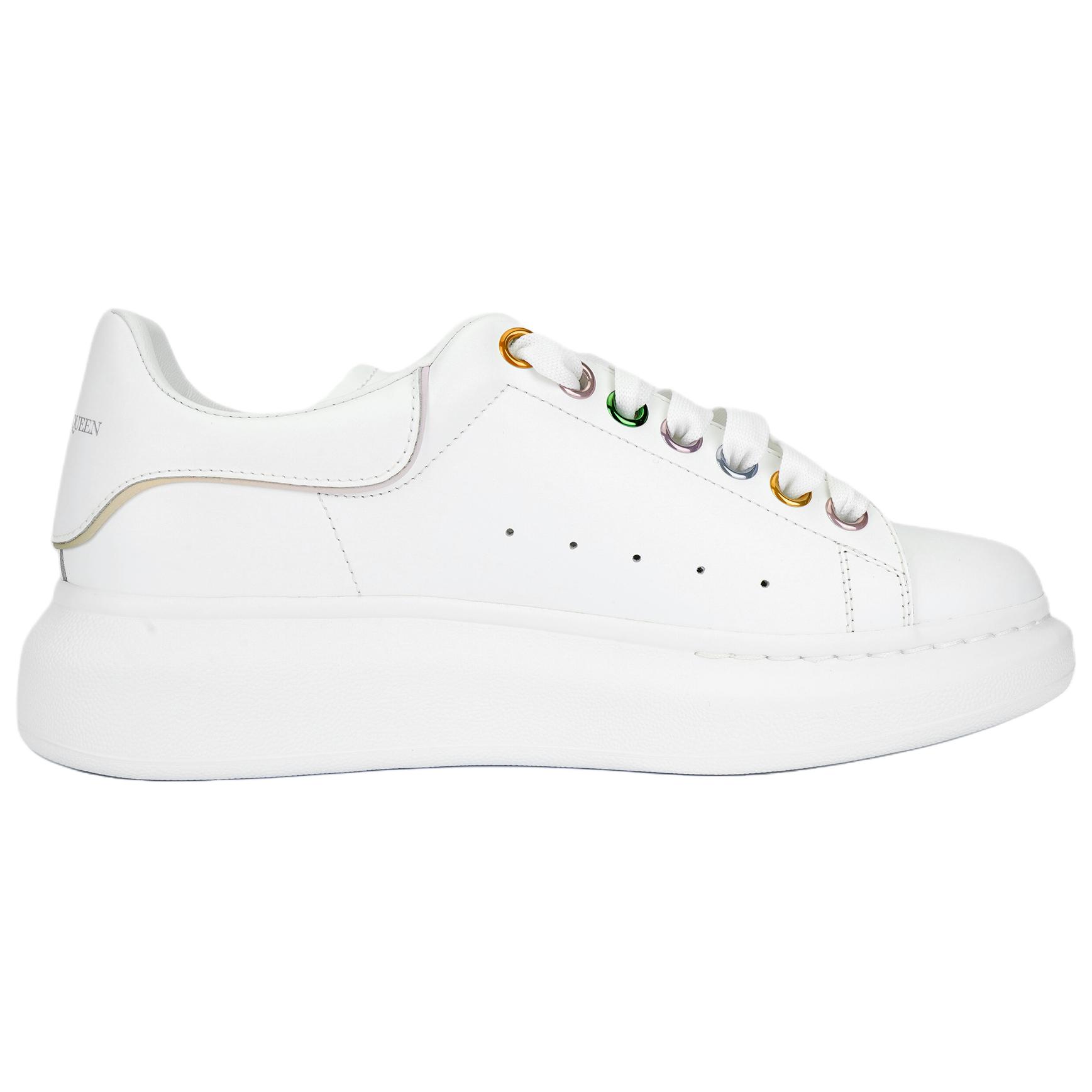 Женские кеды Alexander McQueen Oversized (белые) — фото 2