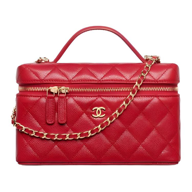 Женская сумка Chanel LP Box Bag (красная)