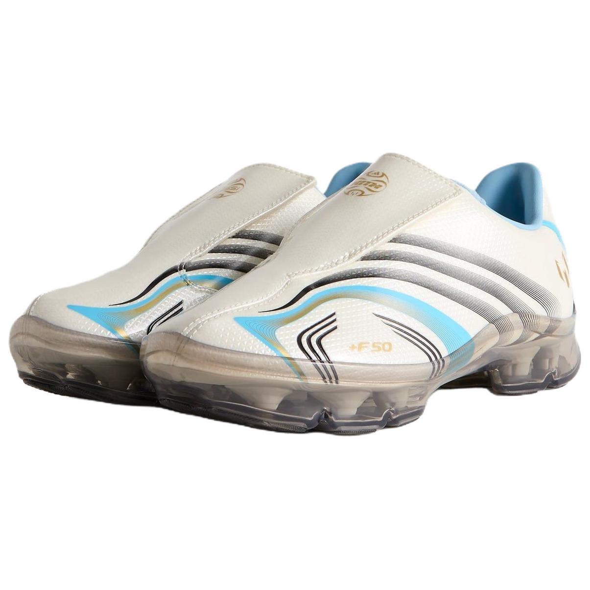 Мужские кроссовки adidas × KITH x Lionel Messi F50 Walkable Cleat (бело-синие) — Белыйсиний — фото 3