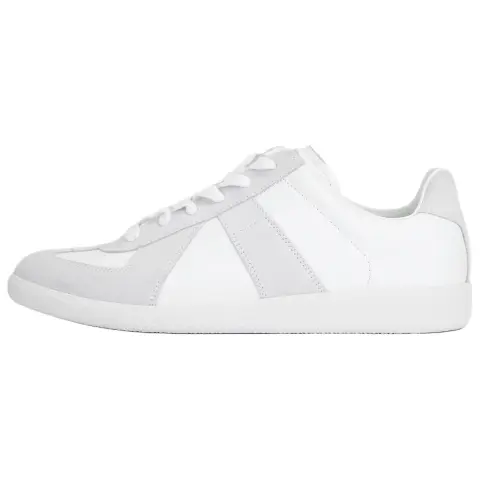 Maison Margiela Replica Cow Leather Low top Stylish Skateboarding Shoes Men's White